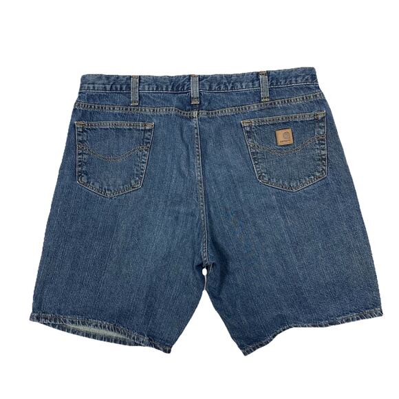 Carhartt Relaxed Fit Denim Jean Shorts Men’s 42 (Measures 41x10) Blue Mexico - Picture 1 of 10